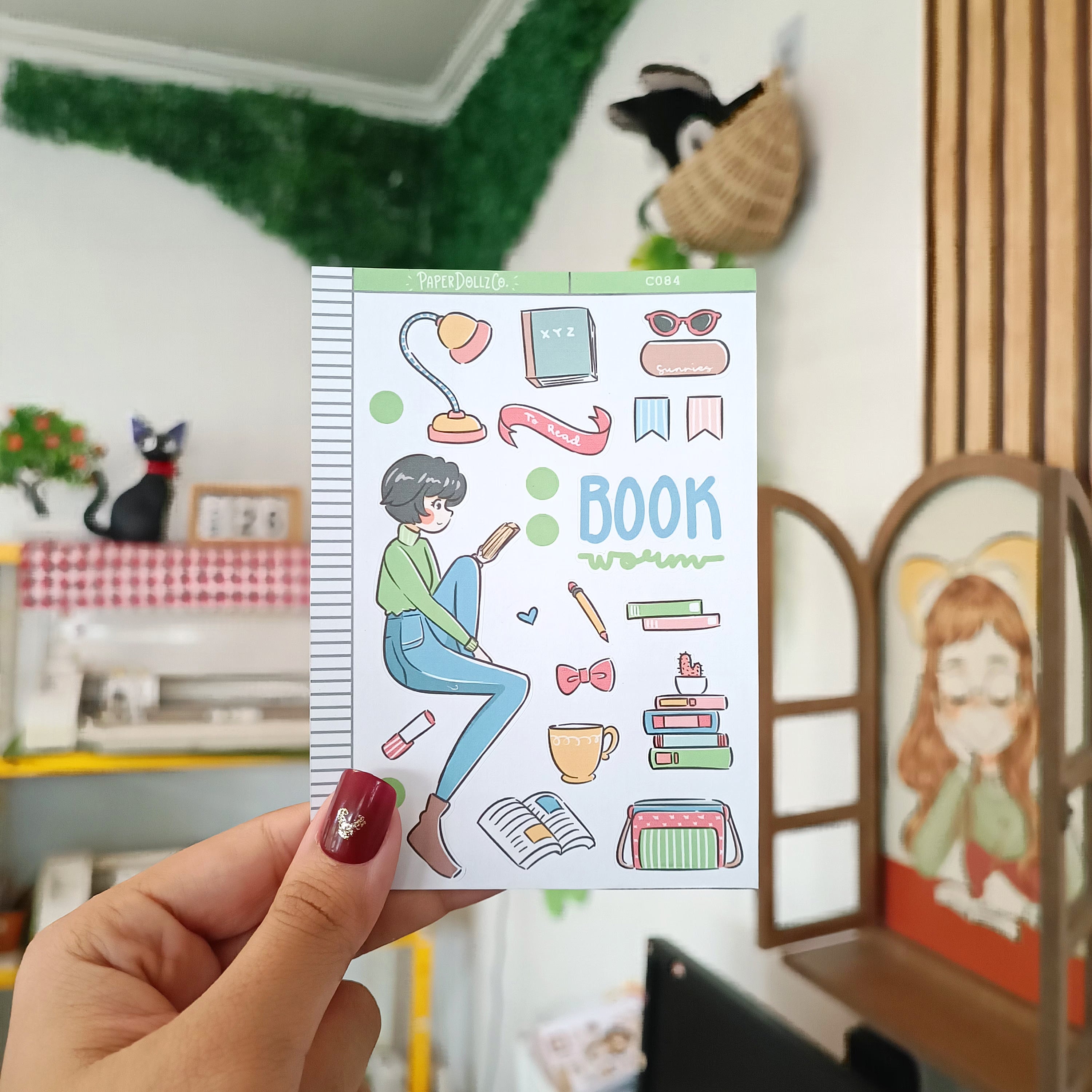 Book Worm | Collection Sticker | C084