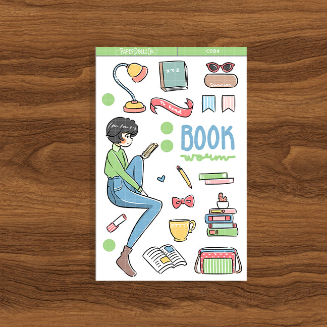 Book Worm | Collection Sticker | C084