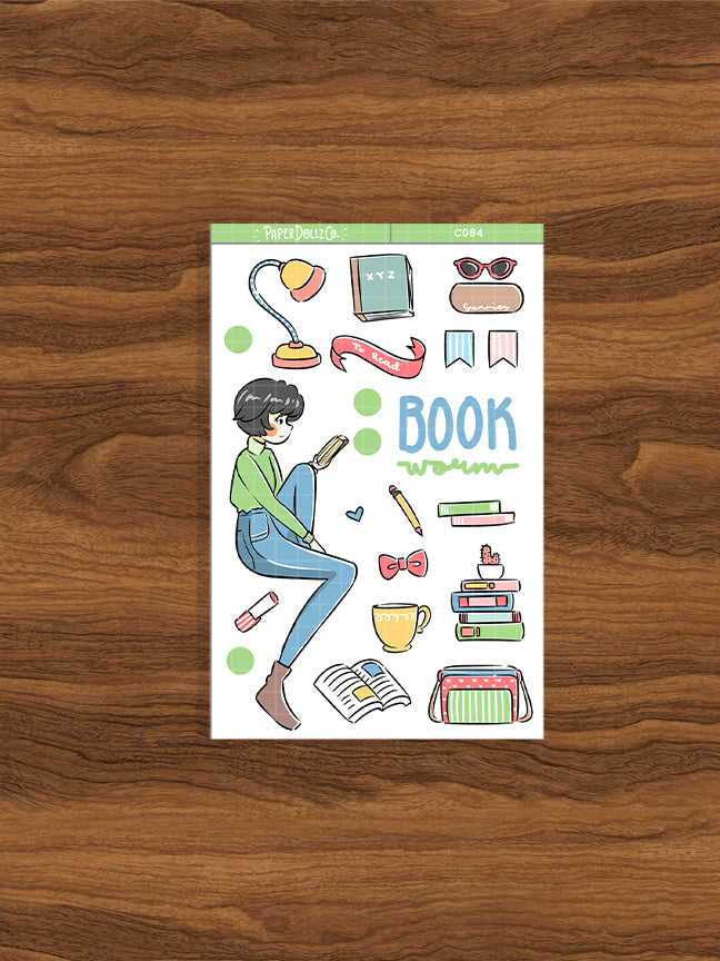 Book Worm | Collection Sticker | C084