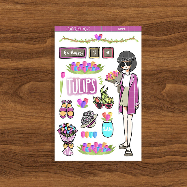 Tulips | Flower Pop | Collection Stickers | C095