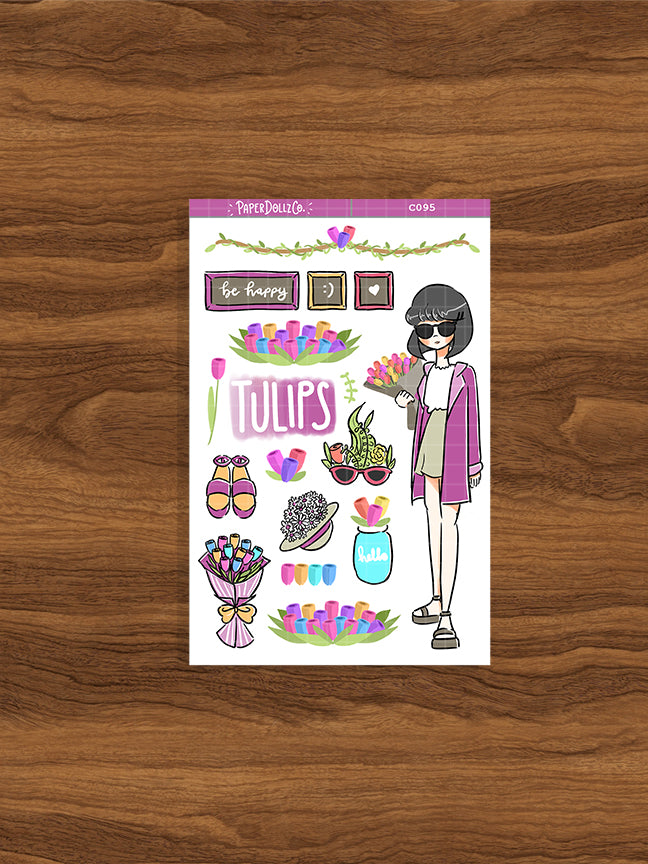 Tulips | Flower Pop | Collection Stickers | C095
