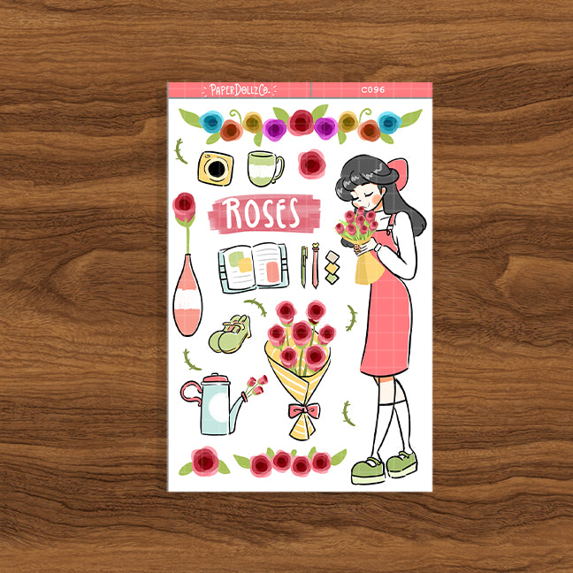 Roses | Flower Pop | Collection Stickers | C096
