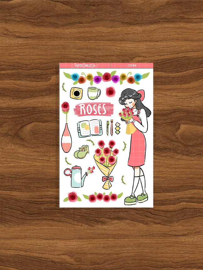 Roses | Flower Pop | Collection Stickers | C096