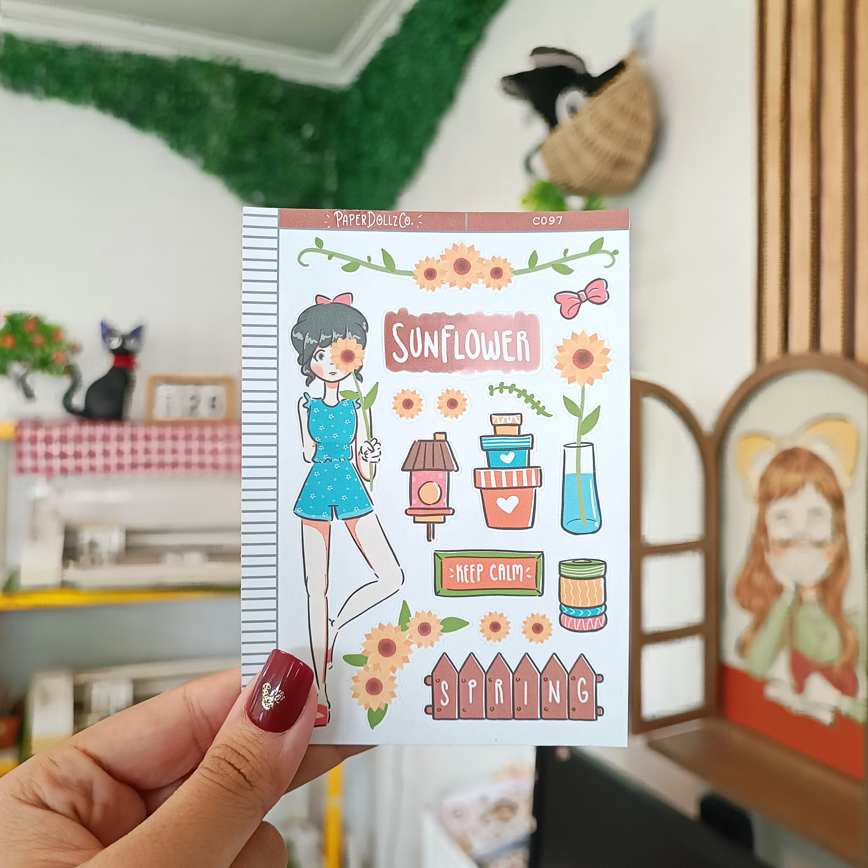 Sunflower | Flower Pop | Collection Stickers | C097