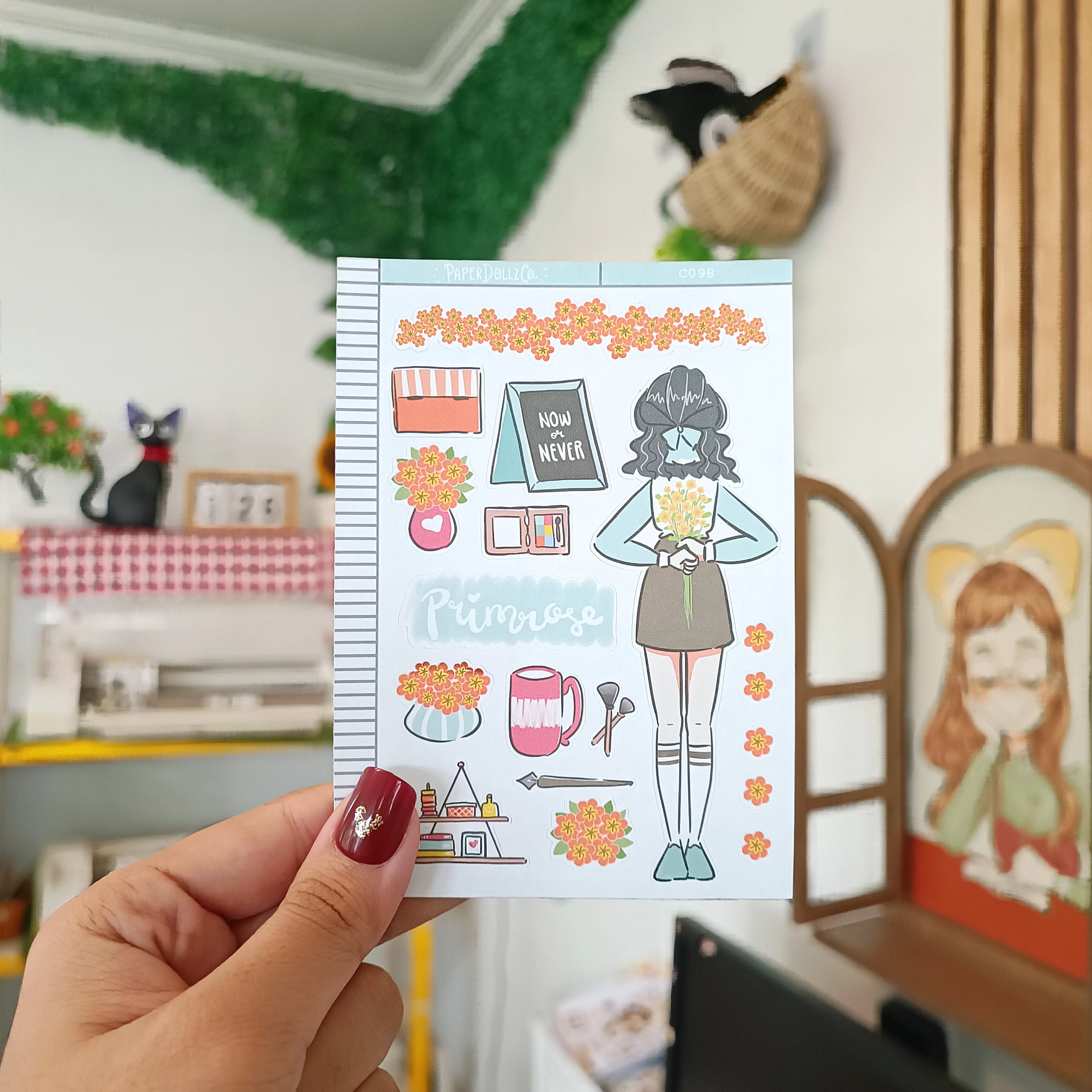 Primrose | Flower Pop | Collection Stickers | C098