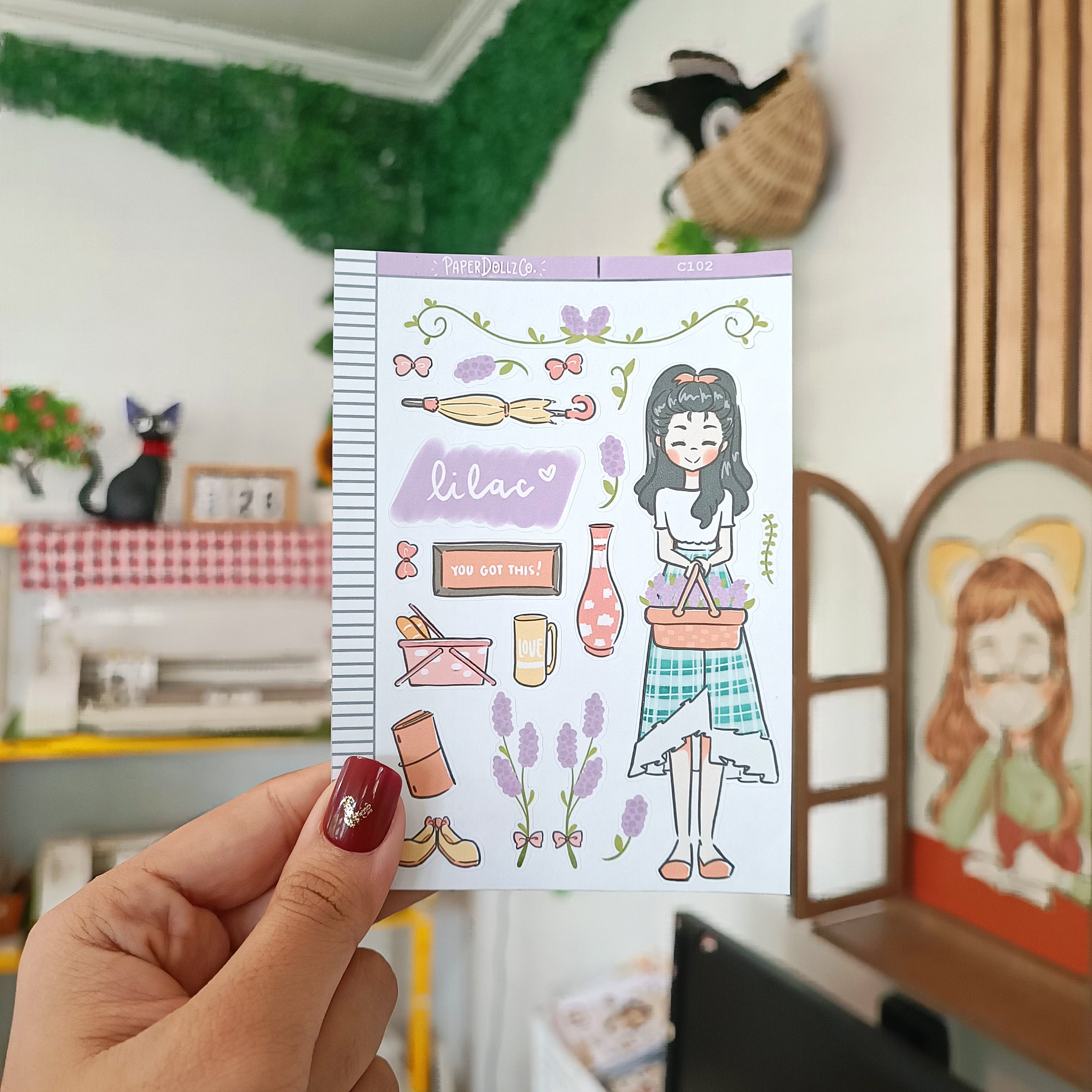 Lilac | Flower Pop | Collection Stickers | C102