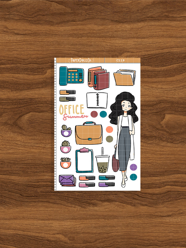 Summer Office Fashion | Collections Sticker | C119