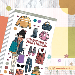 PaperDollzCo Shopping Planner Sticker | C121