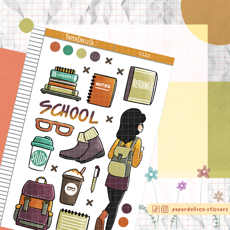 Student Collections PaperDollzCo Planner Sticker | C122