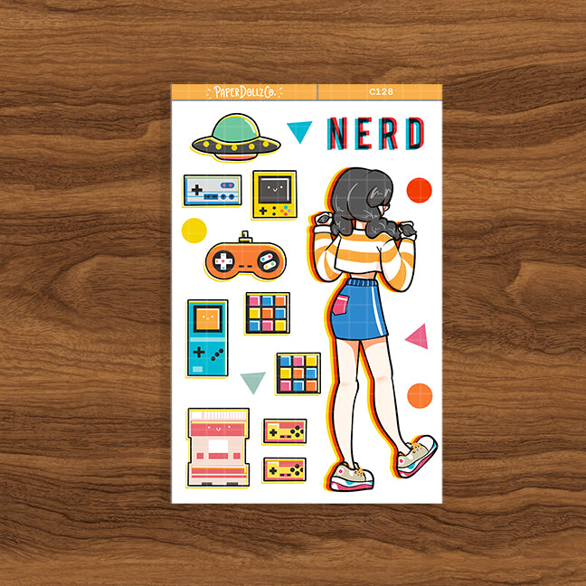 90's Nerd | Remember the 90's | Collection Stickers | C128