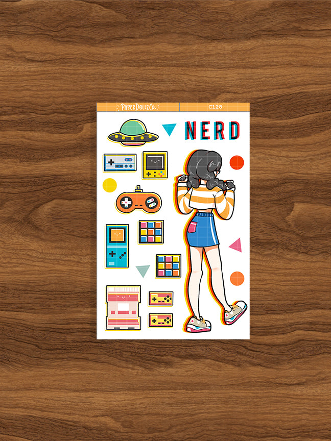 90's Nerd | Remember the 90's | Collection Stickers | C128