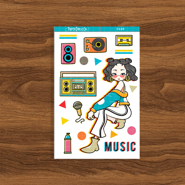 90's Music | Remember the 90's | Collection Stickers | C129