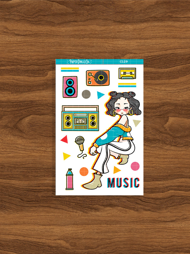 90's Music | Remember the 90's | Collection Stickers | C129