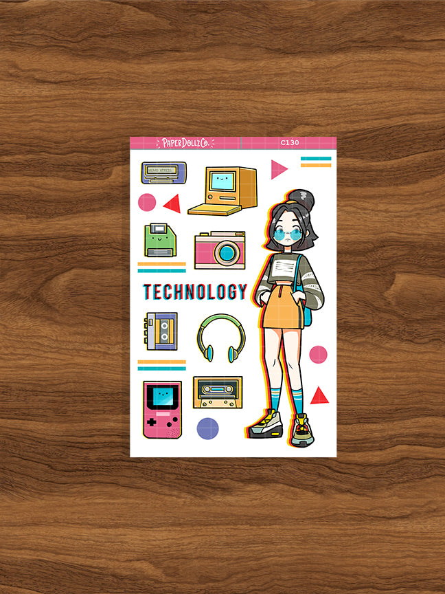 90's Technology | Remember the 90's | Collection Stickers | C130