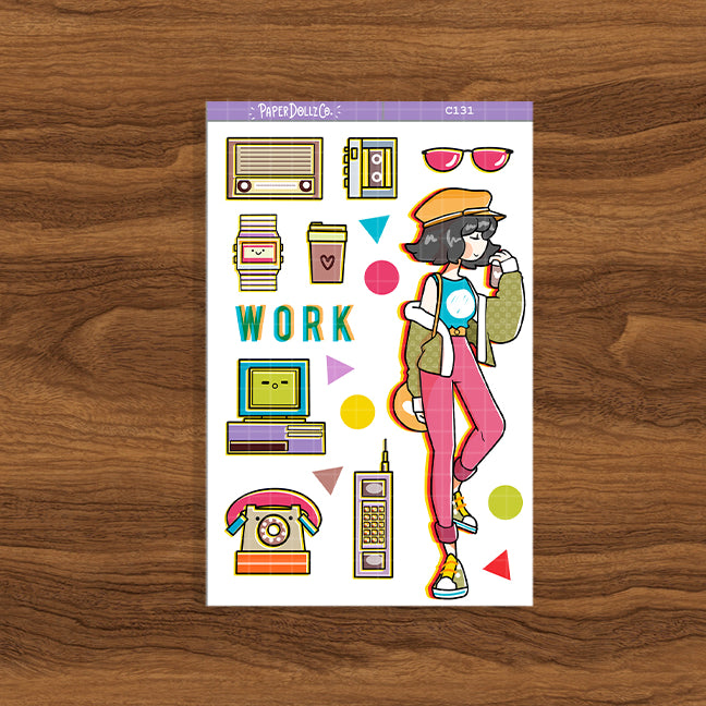 90's Work | Back When 90's | Collection Stickers | C131