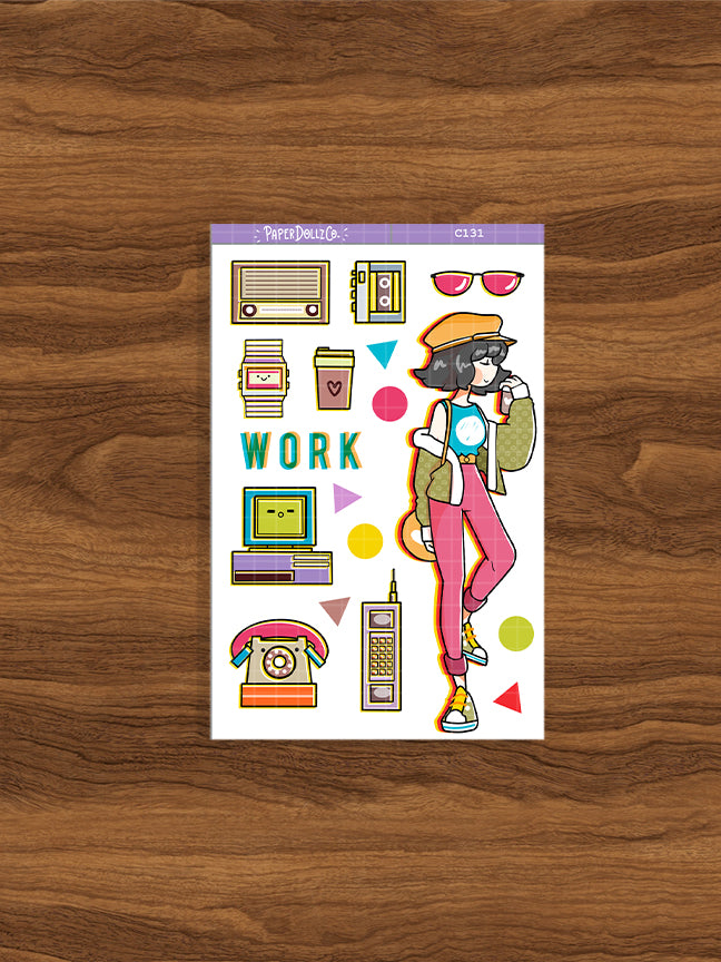 90's Work | Back When 90's | Collection Stickers | C131