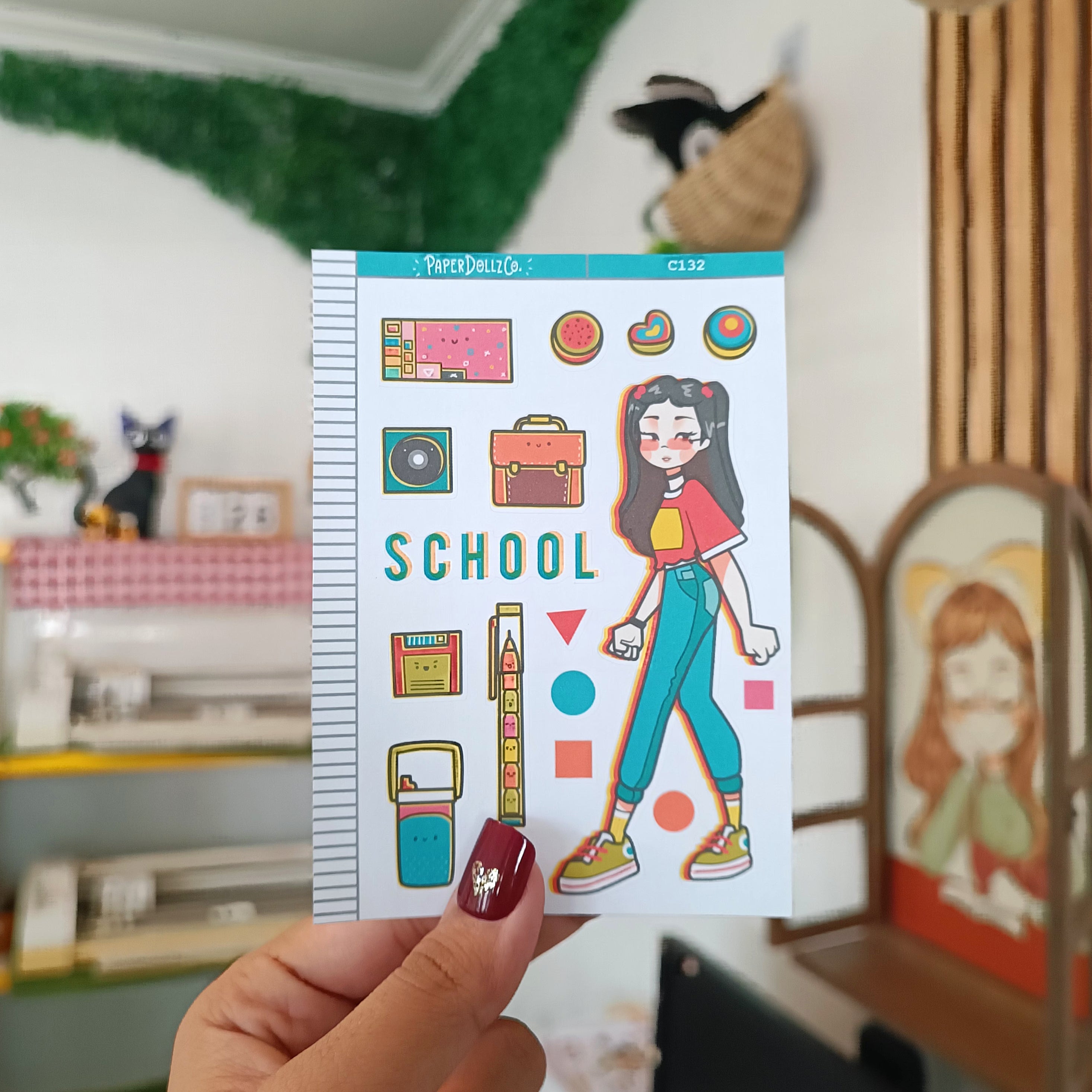90's School | Back When 90s | Collection Stickers | C132