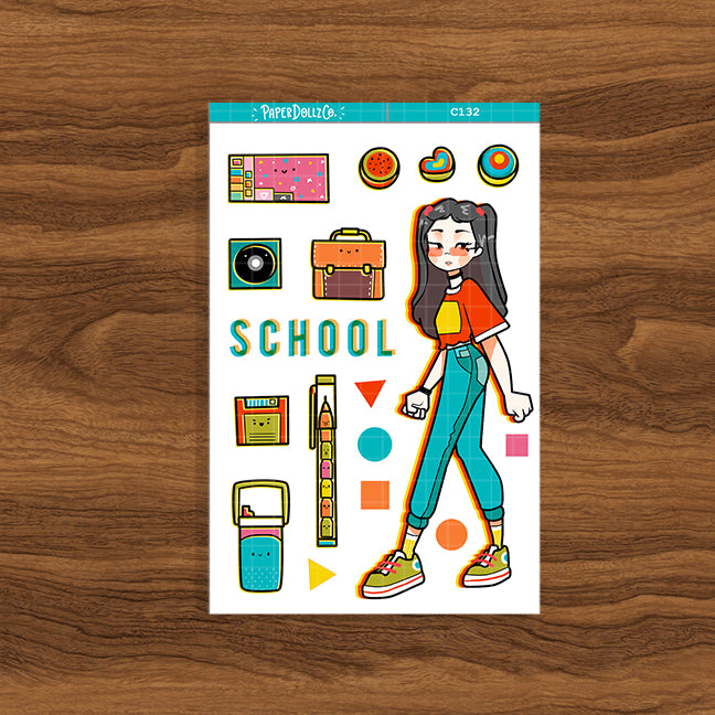 90's School | Back When 90s | Collection Stickers | C132