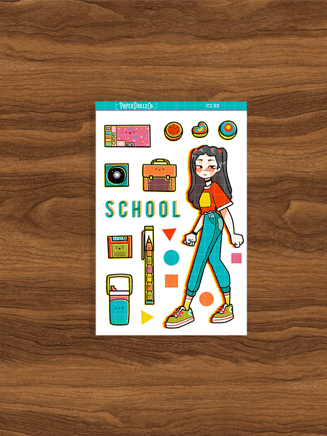 90's School | Back When 90s | Collection Stickers | C132