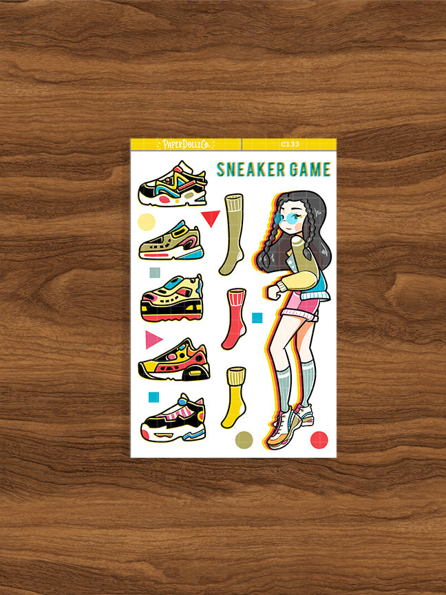 90's Sneaker | Back When 90s | Collection Stickers | C133