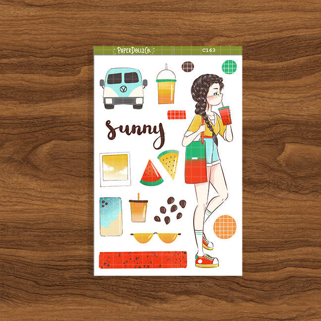 Sunny | Summer Time | Collections Sticker | C163