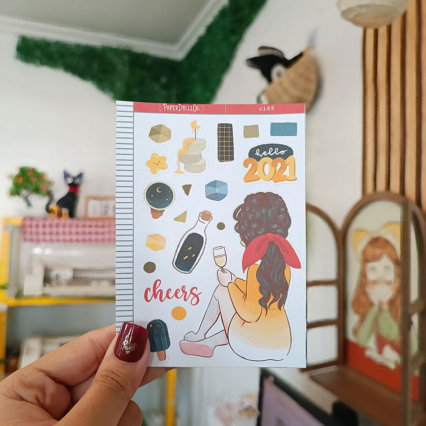 Cheers | Cozy Holiday | Collections Sticker | C165