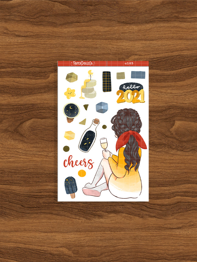 Cheers | Cozy Holiday | Collections Sticker | C165