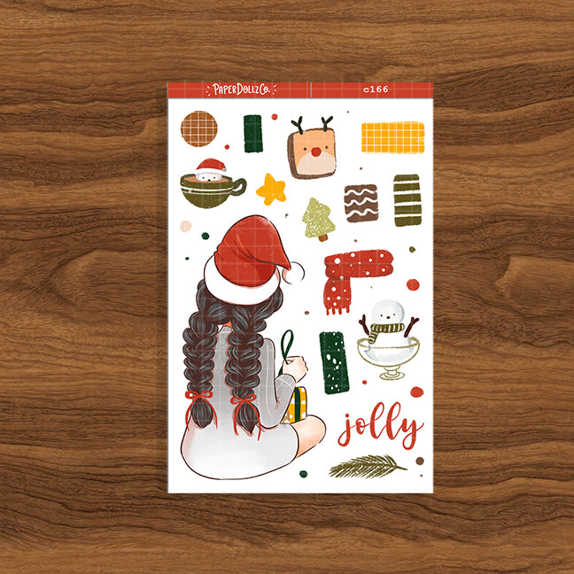 Jolly | Cozy Holiday | Collections Sticker | C166