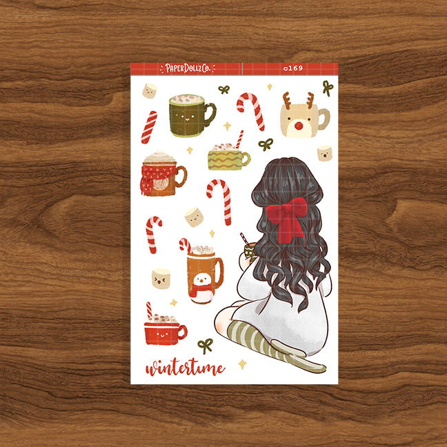 Wintertime | Cozy Holiday | Christmas Sticker | C169