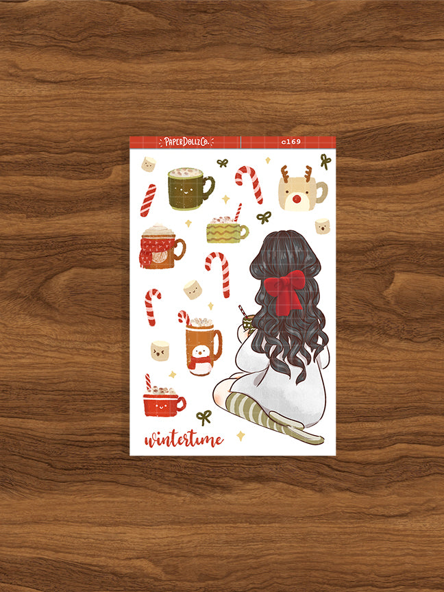 Wintertime | Cozy Holiday | Christmas Sticker | C169
