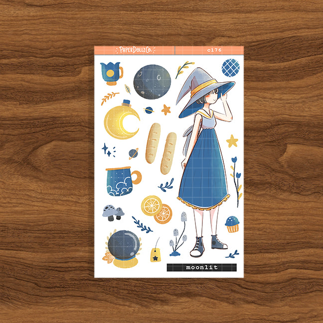 Moonlit | Sorceress | Halloween Collections Sticker | C176