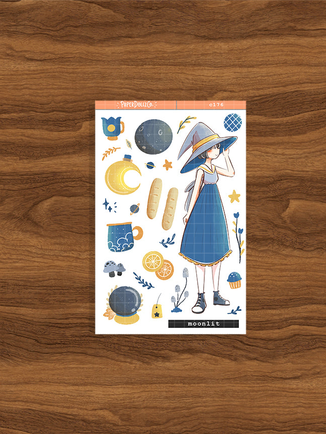 Moonlit | Sorceress | Halloween Collections Sticker | C176