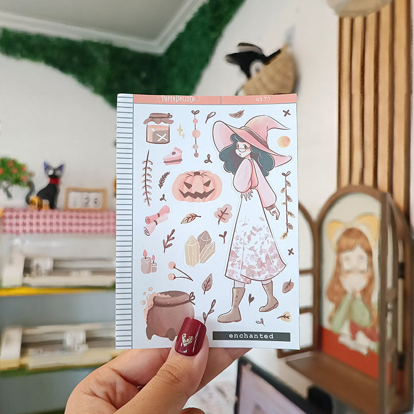 Enchanted | Sorceress | Halloween Collections Sticker | C177