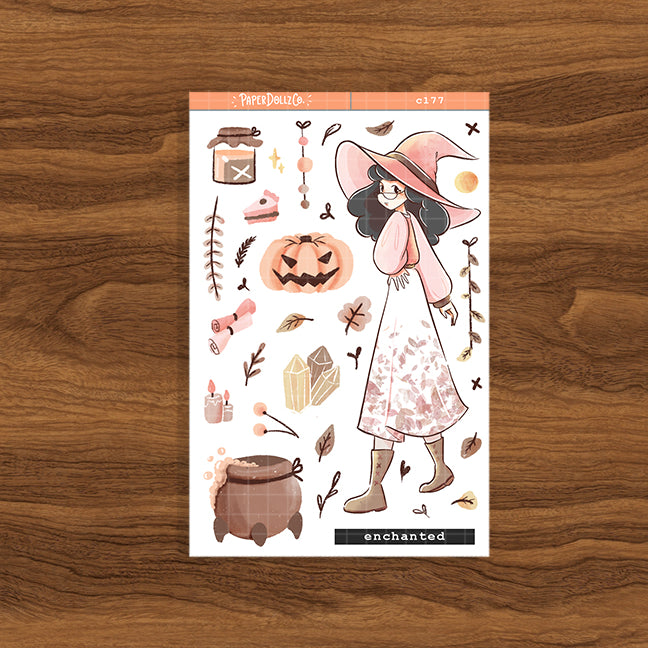 Enchanted | Sorceress | Halloween Collections Sticker | C177