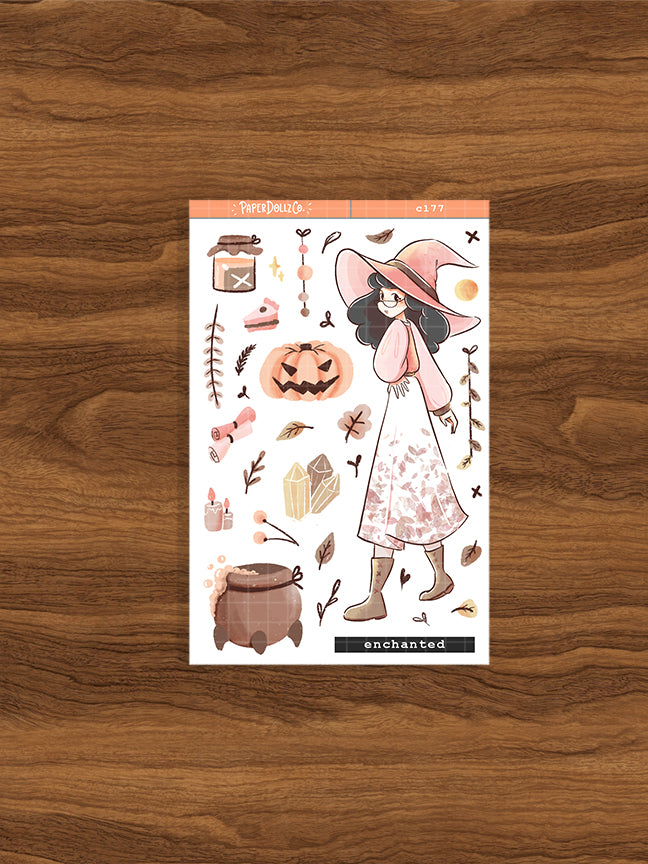 Enchanted | Sorceress | Halloween Collections Sticker | C177