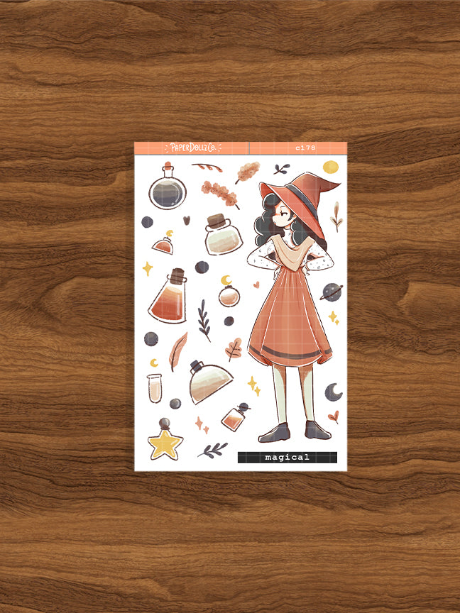 Magical | Sorceress | Halloween Collections Sticker | C178