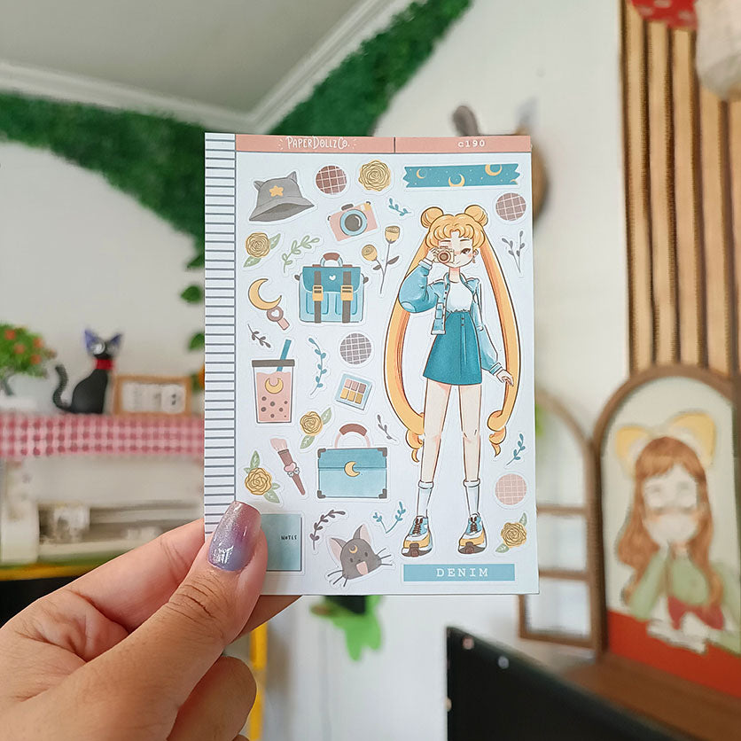 Denim | Sailor Bloom | Spring Collections Sticker | C190