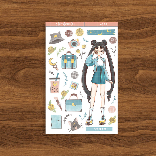 Denim | Sailor Bloom | Spring Collections Sticker | C190