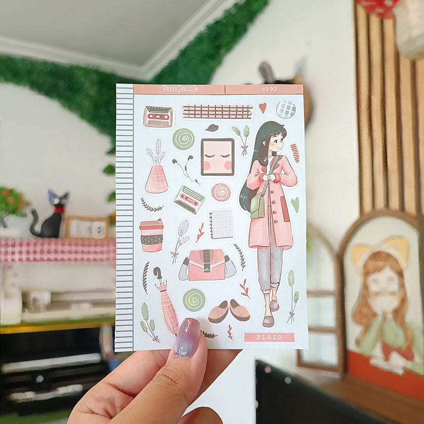 Plaid | Sailor Bloom | Spring Collections Sticker | C192