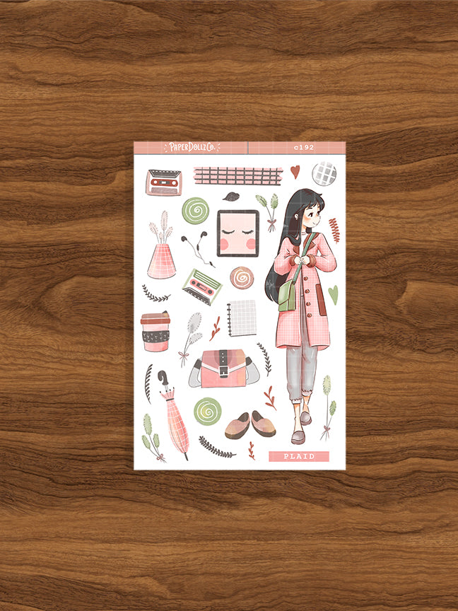 Plaid | Sailor Bloom | Spring Collections Sticker | C192