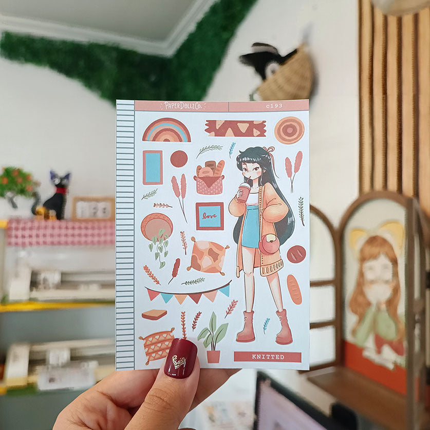 Knitted | Sailor Bloom | Spring Collections Sticker | C193