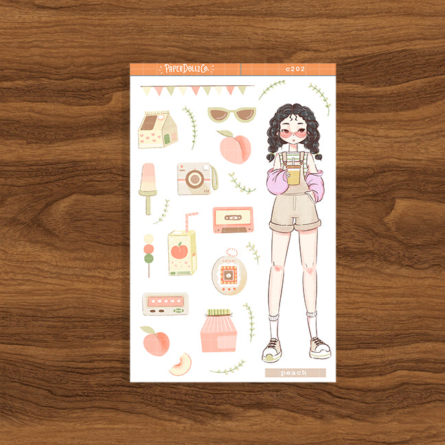 Peach | Sweet Summer | Collections Stickers | C202
