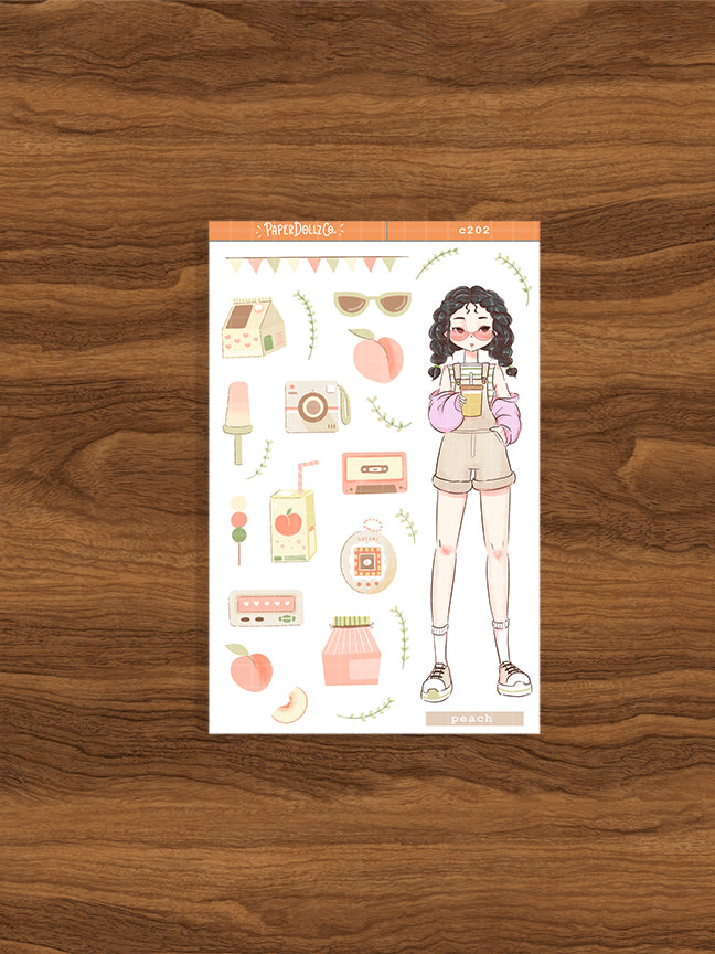 Peach | Sweet Summer | Collections Stickers | C202