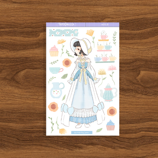 Butterfly Pea | Tea Party | Collections Stickers | C213