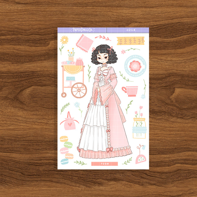 Rose | Tea Party | Collections Stickers | C214