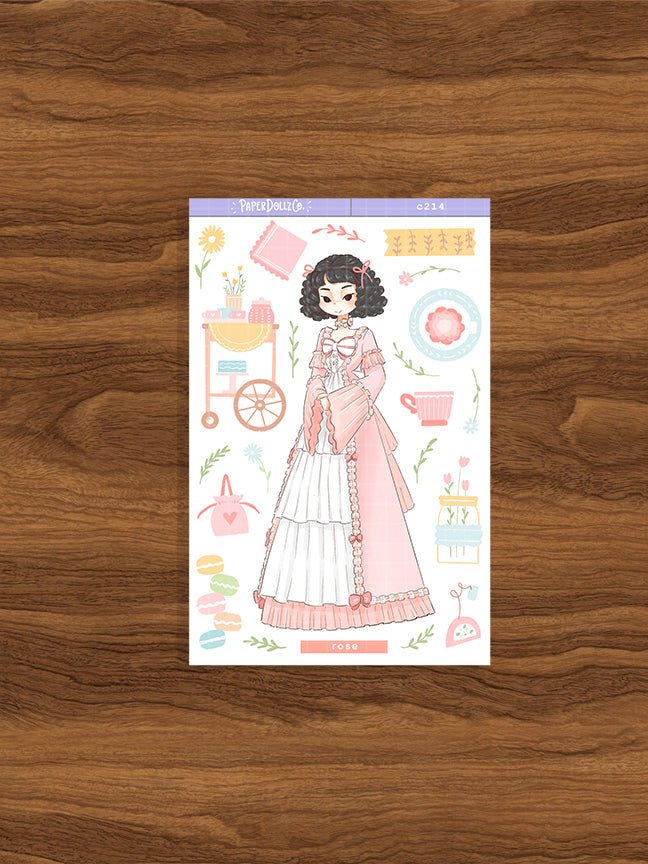 Rose | Tea Party | Collections Stickers | C214