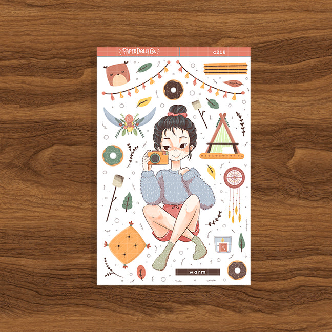 Warm | Slumber Party | Collections Stickers | C218
