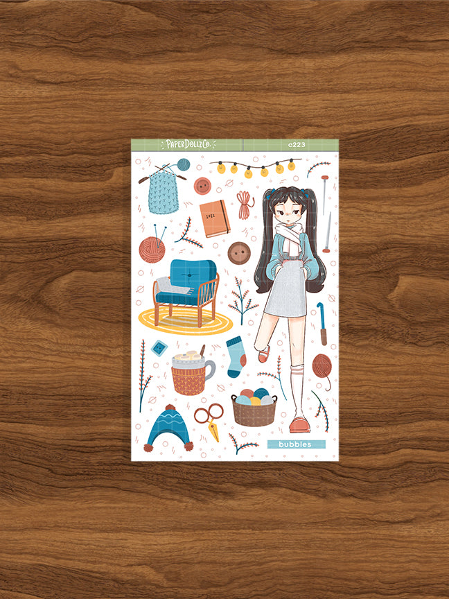 Bubbles | Snow Puffy | Collections Stickers | C223