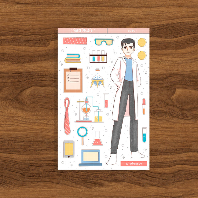 Professor | Workaholic | Collections Stickers | C230