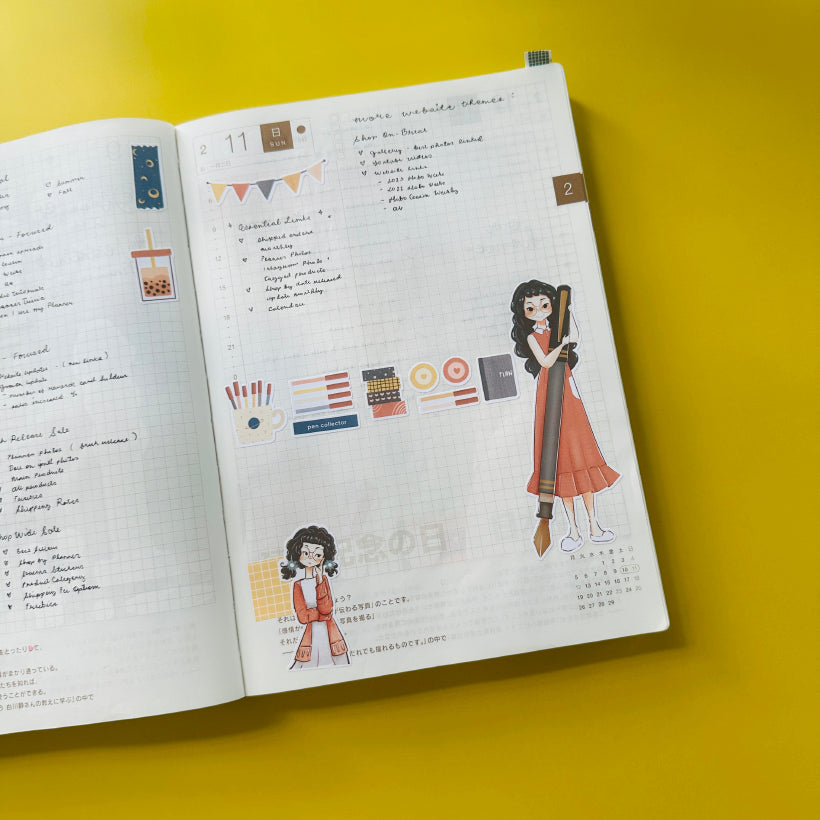 Pen Collector | Craft Library | Collections Stickers | C233